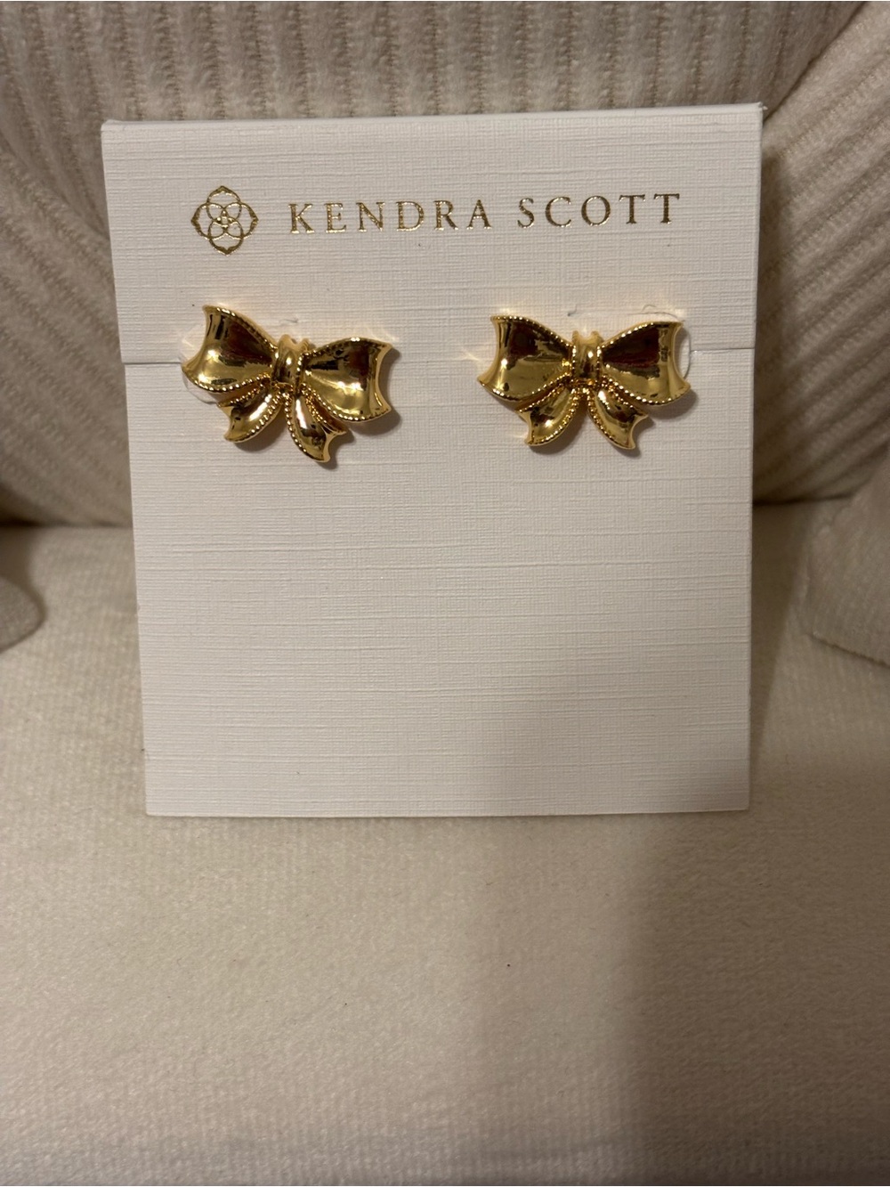 Kendra Scott Women’s Gold Bow Stud Earrings